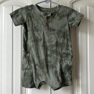 Baby boy Romper - 12 month- Tye Dye Green